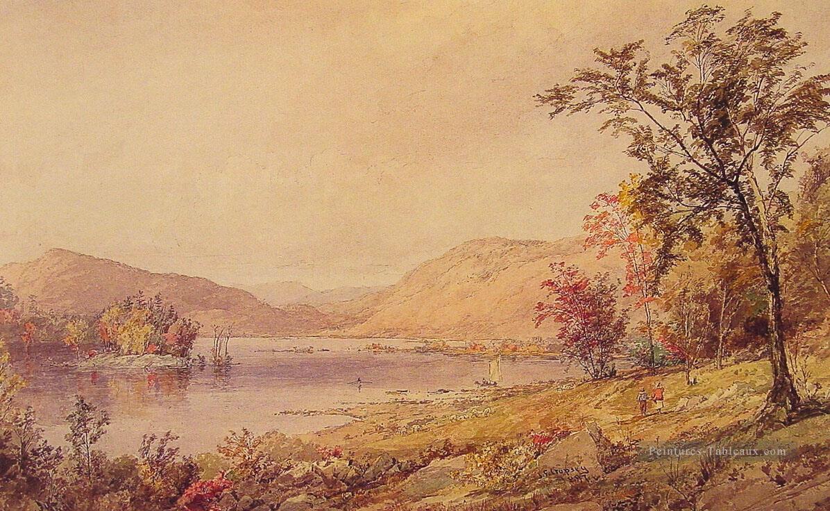 Paysage du lac Greenwood Jasper Francis Cropsey ruisseau Peintures à l'huile